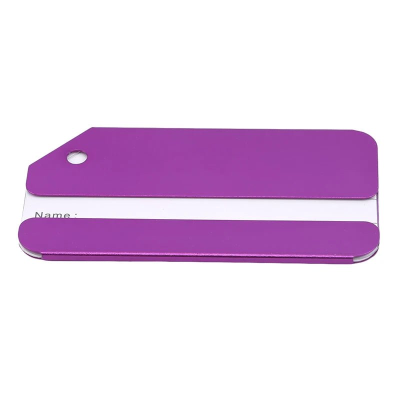 Her Travel Aluminium Luggage Tags – Set of 5, Personalised Baggage Identifier - Her travel