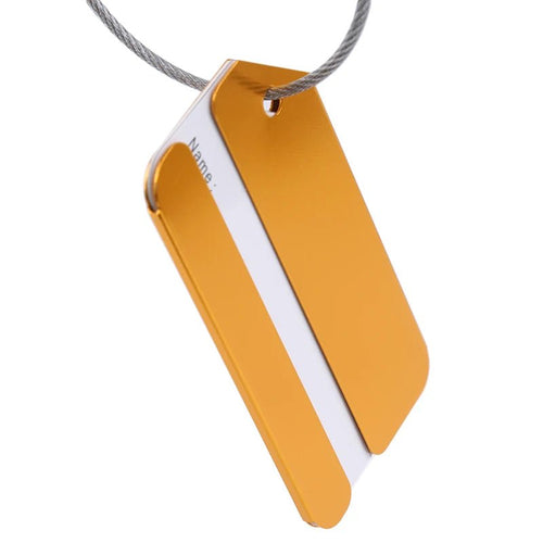 Her Travel Aluminium Luggage Tags – Set of 5, Personalised Baggage Identifier - Her travel