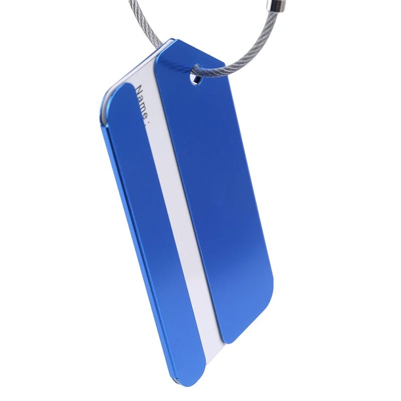 Her Travel Aluminium Luggage Tags – Set of 5, Personalised Baggage Identifier - Her travel