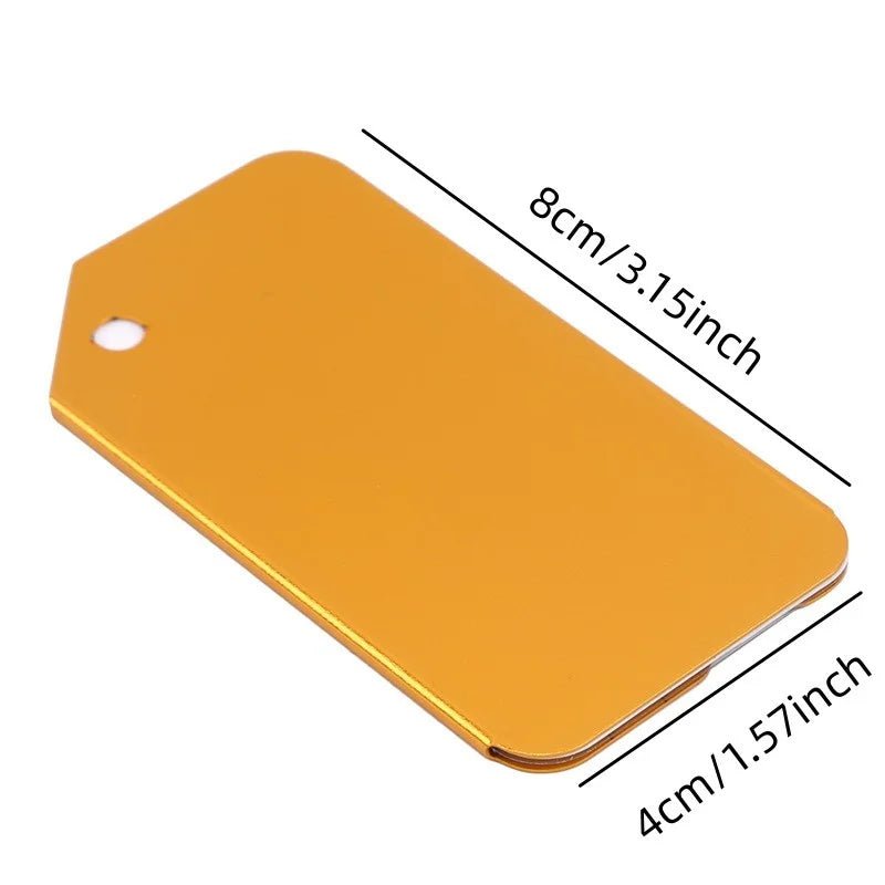 Her Travel Aluminium Luggage Tags – Set of 5, Personalised Baggage Identifier - Her travel