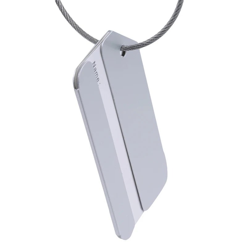 Her Travel Aluminium Luggage Tags – Set of 5, Personalised Baggage Identifier - Her travel