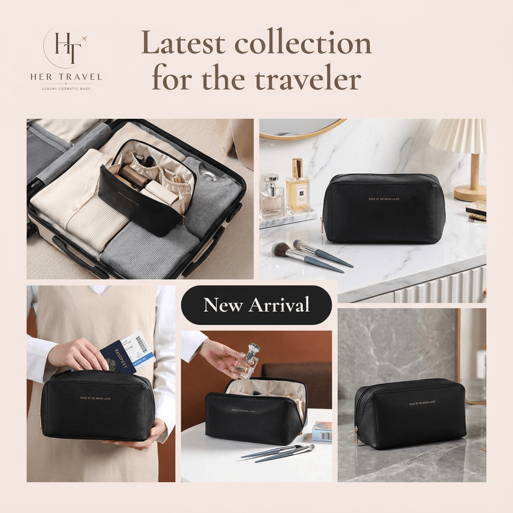 Travel Makeup & Cosmetic Bag – Large Capacity - Her travel